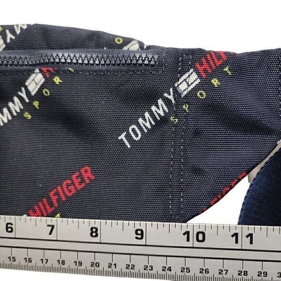 Tommy Hilfiger Unisex Fanny Pack Crossbody Polyester 3 Slots Zipper Navy - Picture 4 of 12